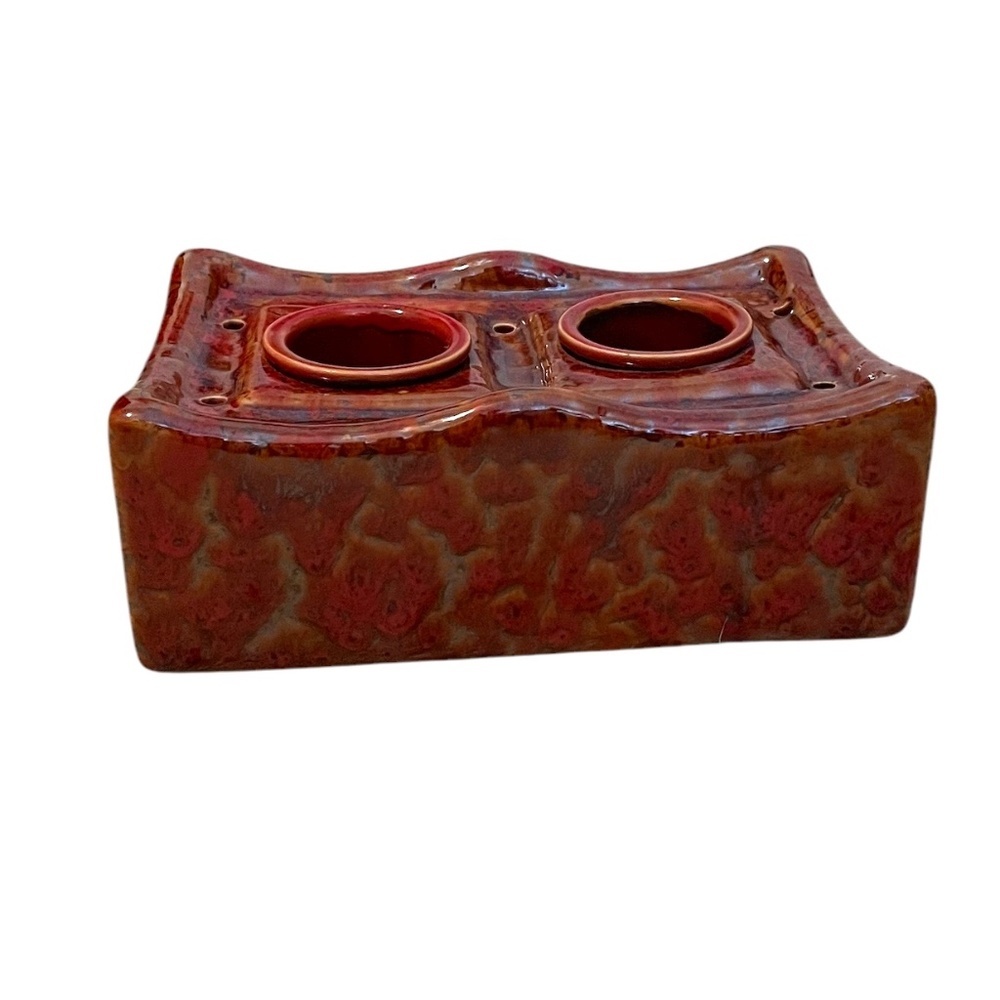 Ceramic Fire-pot with‎ Two Reservoirs Snuffer,  NEW